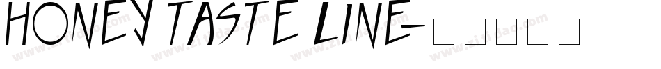 Honey Taste Line字体转换